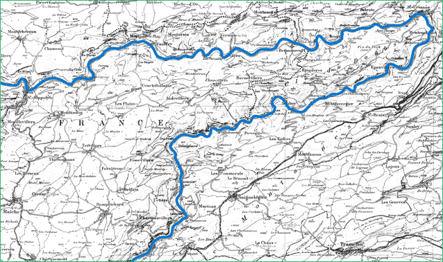 Carte Clos du doubs